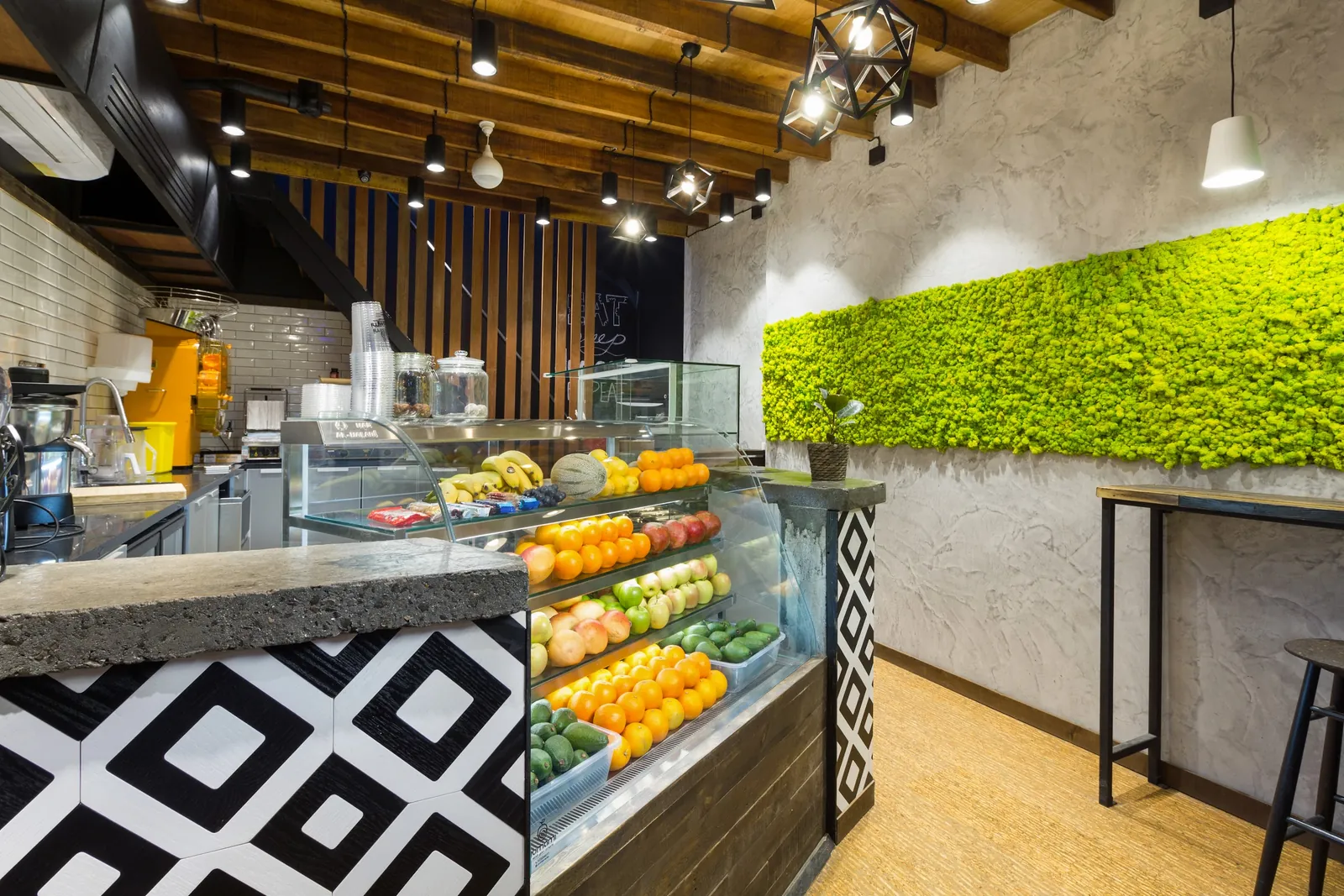 Jumami Juice Bar interior in Bahrain