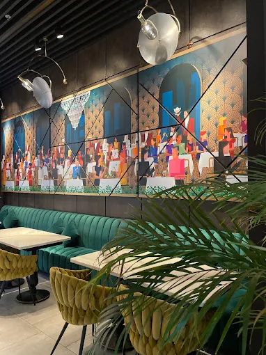 Tea Club cafe and restaurant interior in Manama, Bahrain