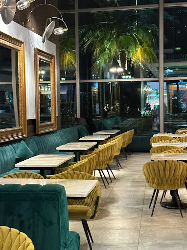 Tea Club cafe and restaurant interior in Manama, Bahrain