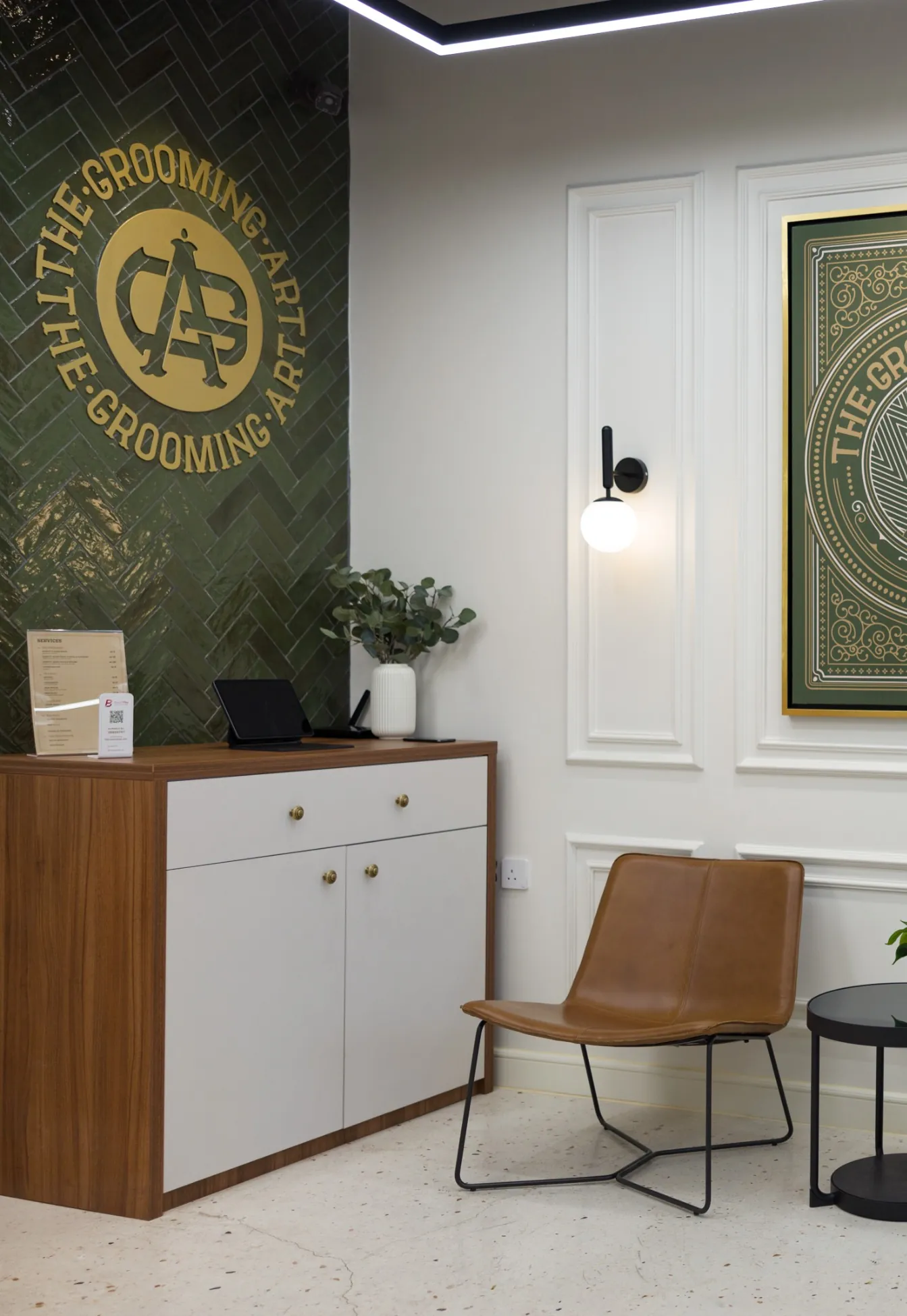 The Grooming Art barber shop interior in Manama, Bahrain (5)
