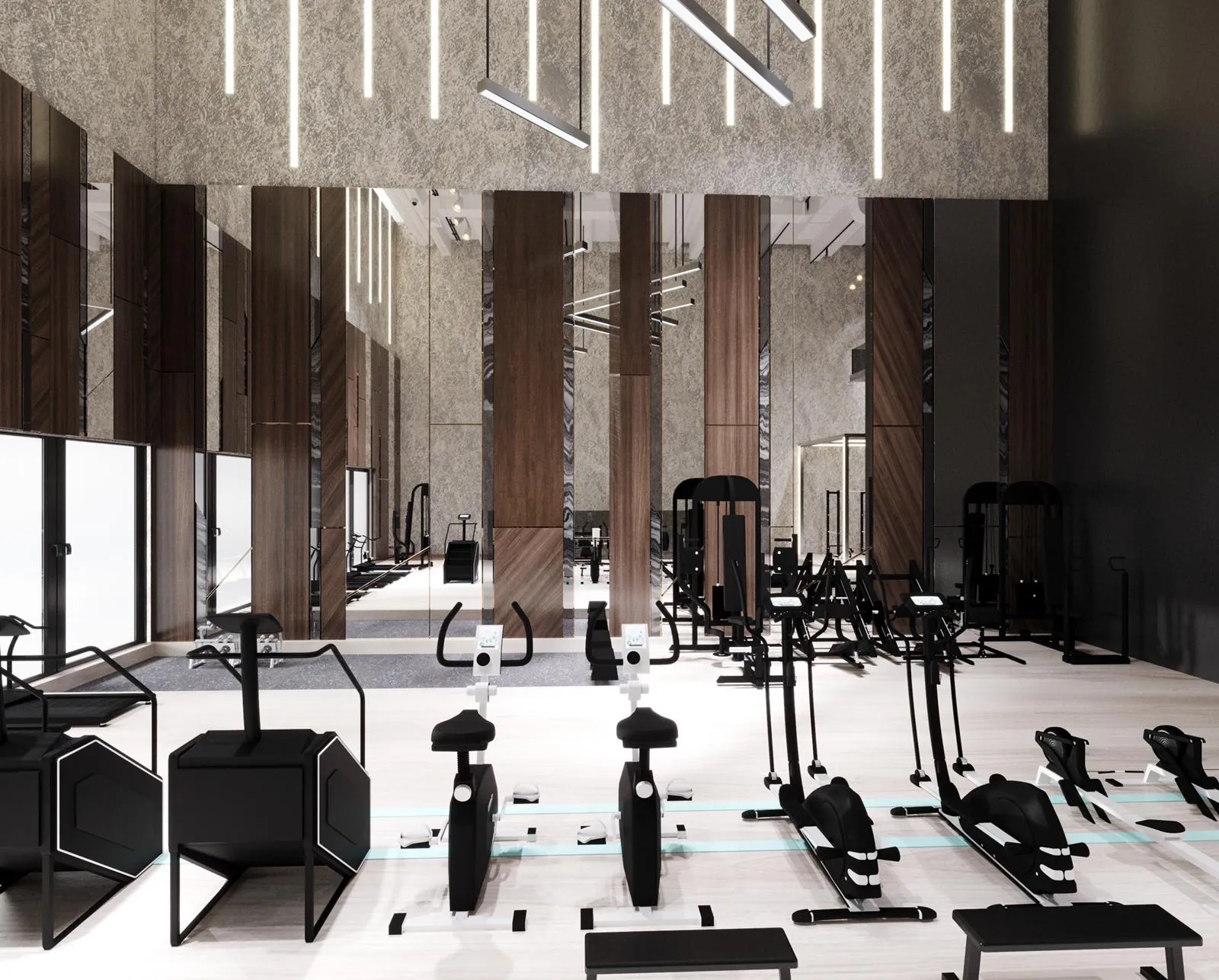 GRIP Ladies Fitness, Ladies fitness center: 3D design visual by Rectangles