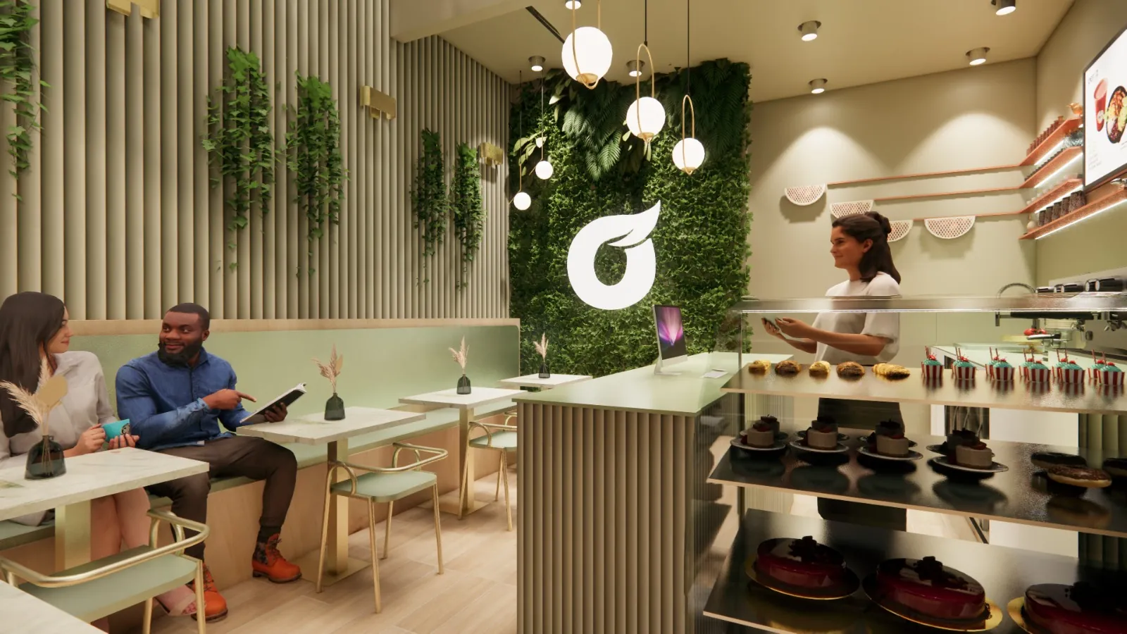 Peroz Eatery, Eatery: 3D design visual by Rectangles