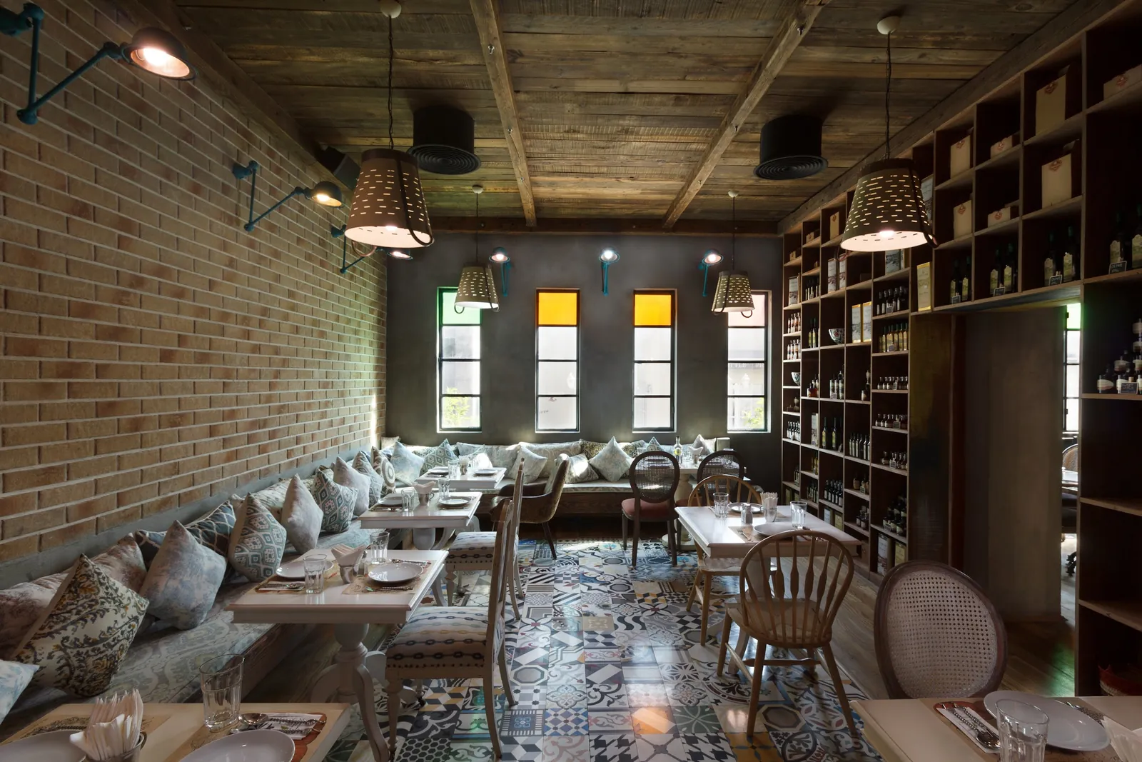 Villa Mamas restaurant interior in Saar, Bahrain
