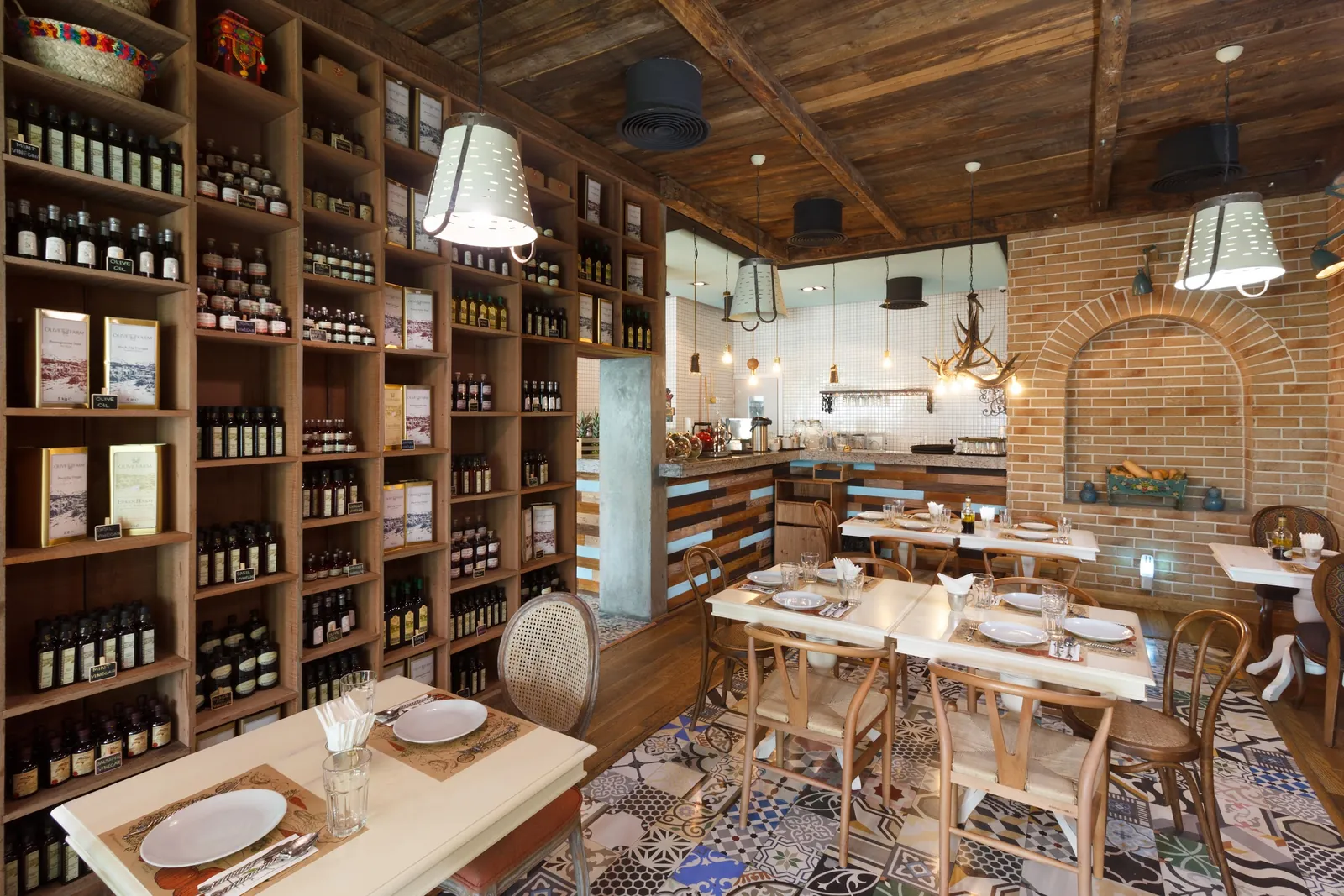 Villa Mamas restaurant interior in Saar, Bahrain